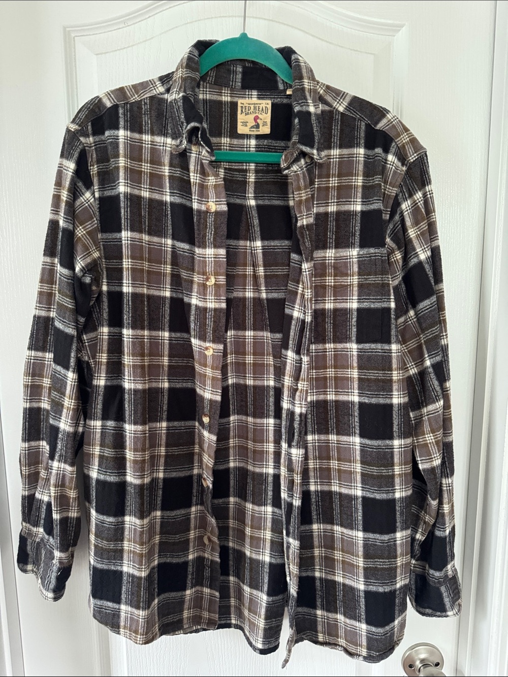 RedHead Brown & Black Plaid Button-Down Shirt